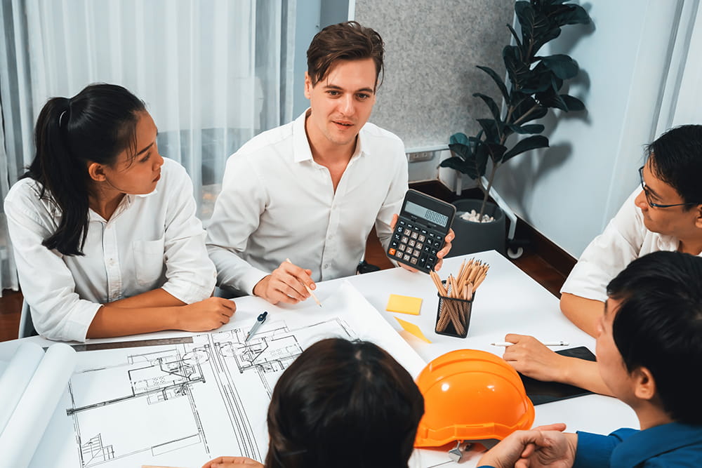 Local Canadian workforce collaborating on site