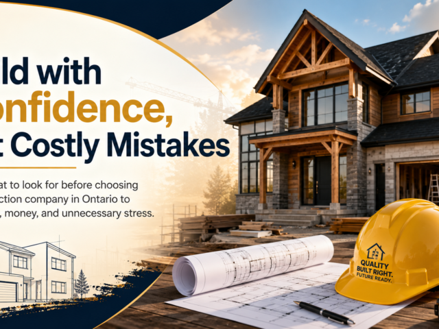 Avoid These Mistakes When Choosing a Construction Company in Ontario